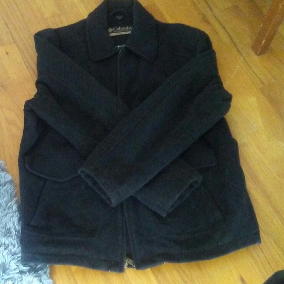 Columbia Wool Blend Jacket Zip Front Lined Coat